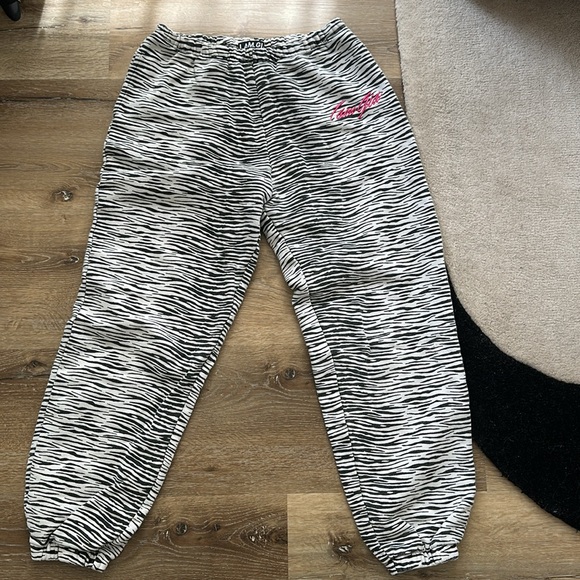 I.AM.GIA Black and White Zebra Print Joggers - Picture 5 of 6